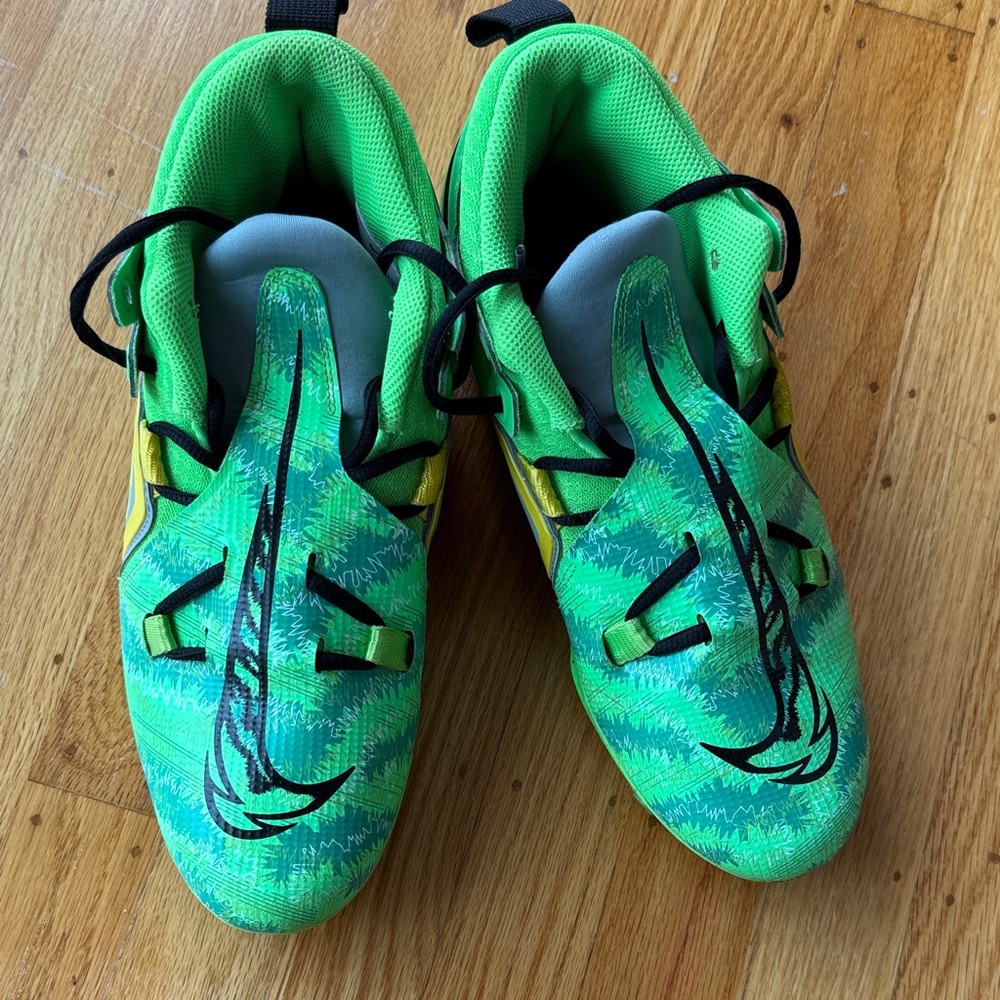 Kids Bright Green football cleats